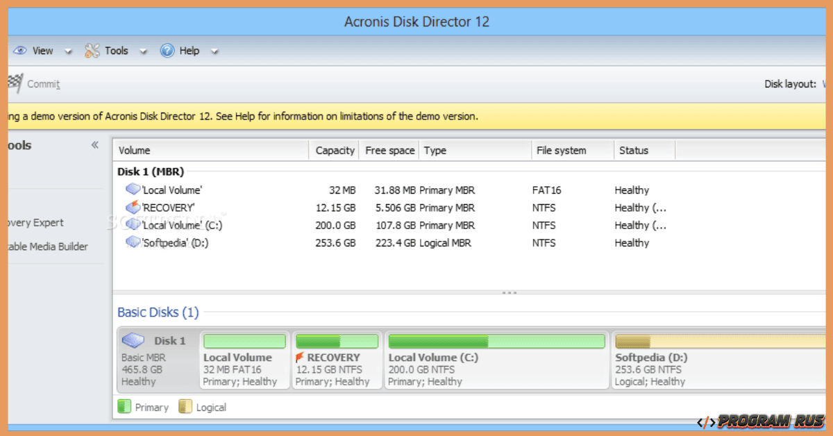 Acronis Disk Director 